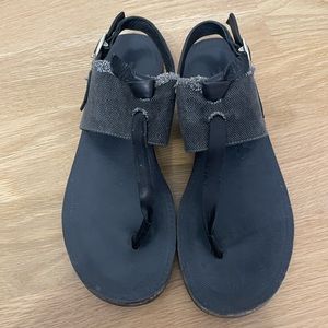 Rag & Bone leather and canvas sandals Size 38